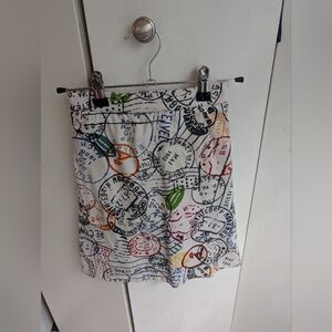 Girls Nuggles All-Sport Skirt With Attached Leggings. Stamp Print Size 6